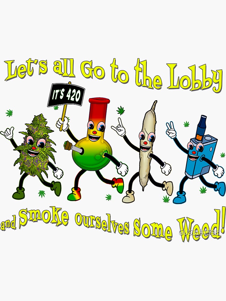 Let S All Go To The Lobby Intermission Sticker For Sale By