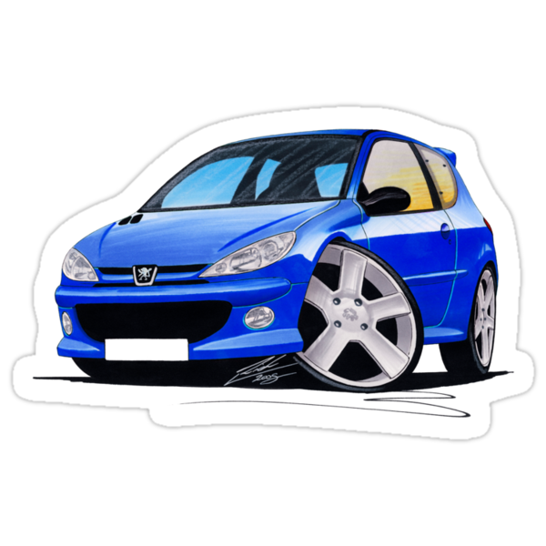 Peugeot 206 GTi Blue by Richard Yeomans