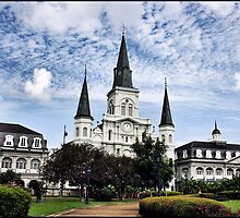 Old Cathedral in Jackson Square, New Orleans by luckylarue