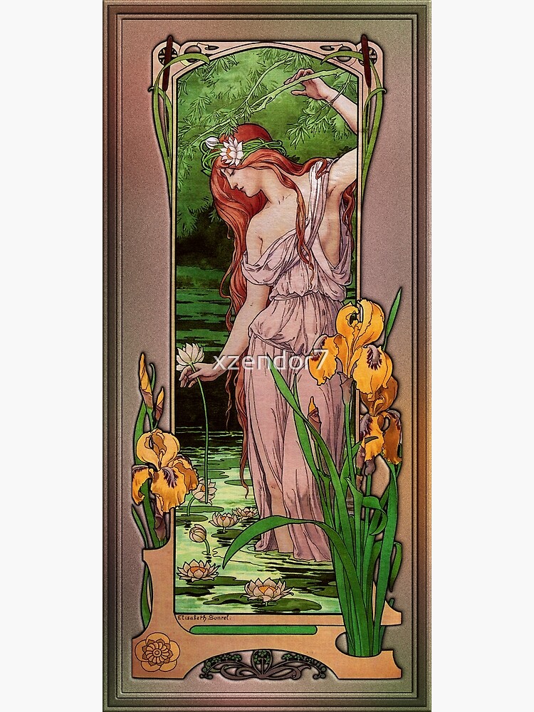 P Ster Flores De Agua De Lisabeth Sonrel Art Nouveau Old Masters