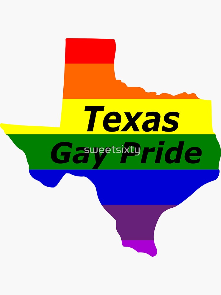 Texas Gay Pride Sticker For Sale By Sweetsixty Redbubble