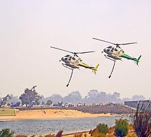 Helitankers Approaching Champion Lakes by EOS20