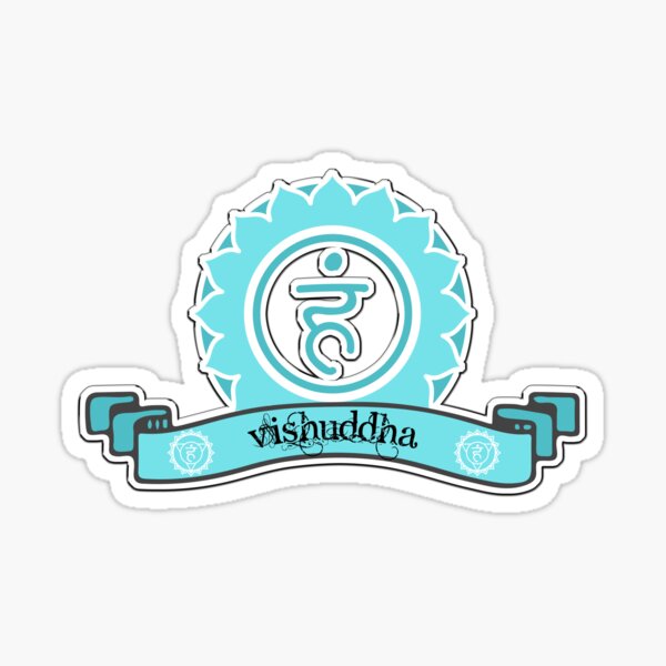 Vishuddha Throat Reiki Chakra Symbol Sticker For Sale By Kam Designs