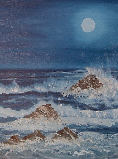 Moonlit Waves