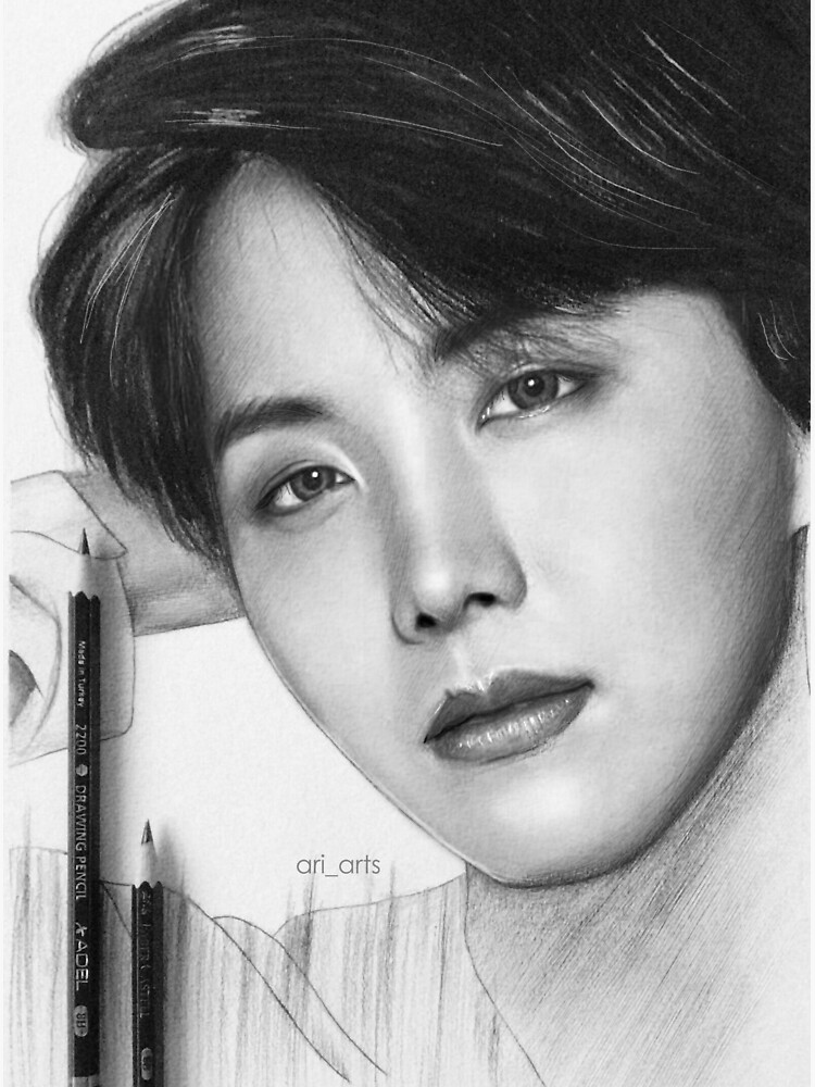 Pegatina Dibujo A L Piz Jungkook De Ari Arts Redbubble