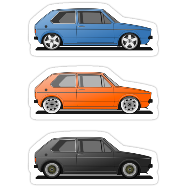 Volkswagen Golf Mk1 Sticker Pack by Volkswagen Guy