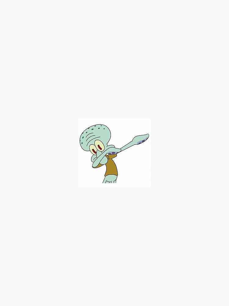 Squidward Dab Sticker For Sale By Emilybashaw Redbubble