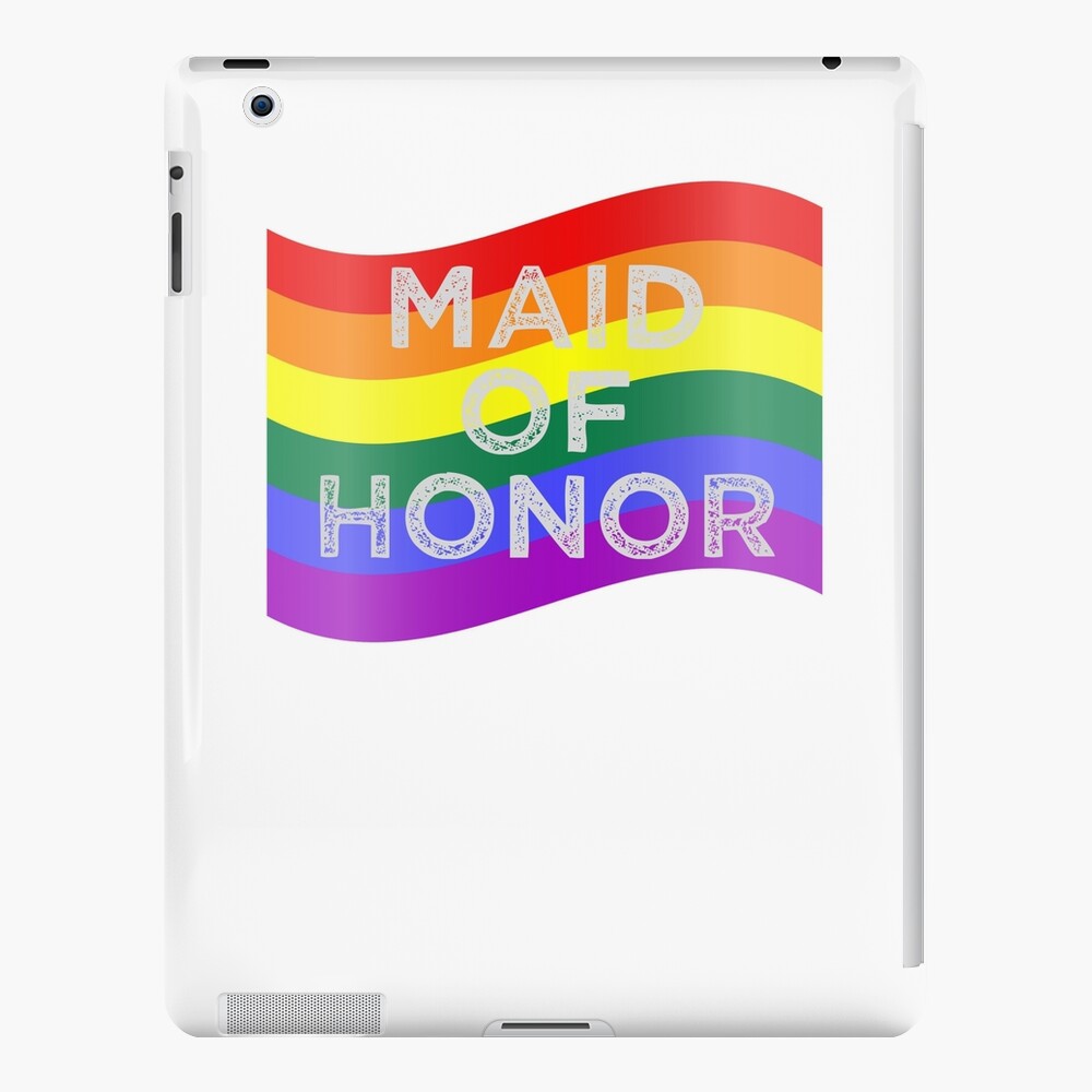 Lgbtq Gay Pride Wedding Maid Of Honor Rainbow Flag Ipad Case Skin