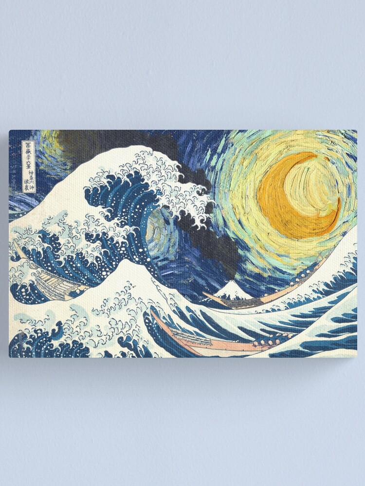 Starry Night Over The Great Wave Off Kanagawa Hokusai And Vincent Van