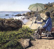 Overlooking El Matador Beach by Randy Sprout