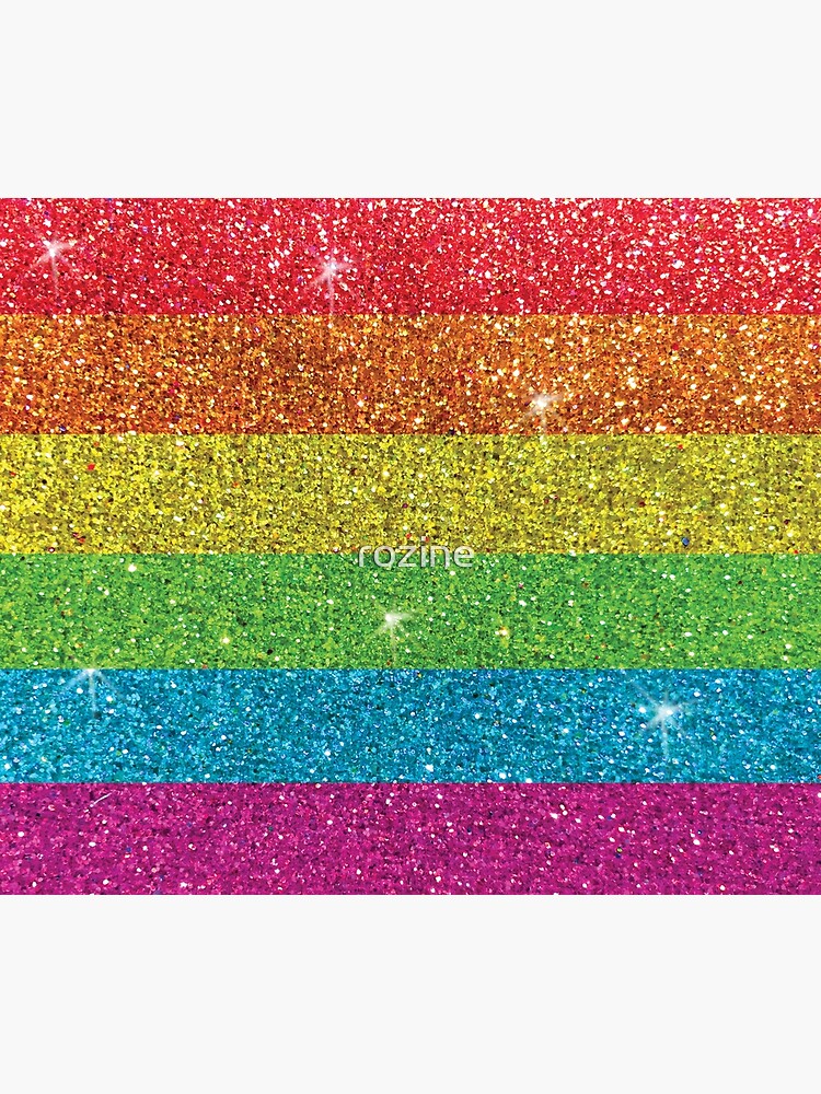 LGBT Rainbow Glitter Gay Pride Parade Flag Throw Blanket For Sale By