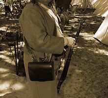 Stealing for a fight in sepia by Larry Grayam