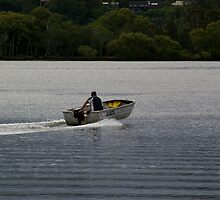 Tin boat upon the waters by Cliff Jackson