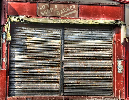 Closed Gift & Barber Shop - From Dale Street, Blackpool