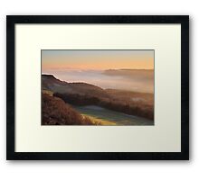 Temperature inversion - Scout Scar, Kendal Framed Print
