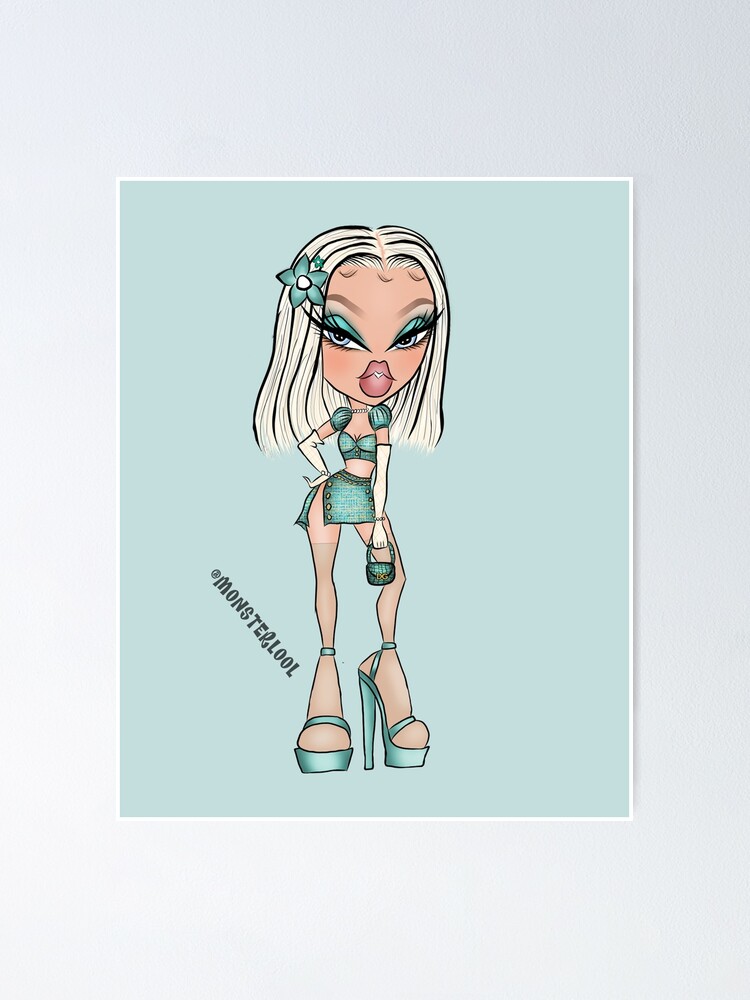 Bratz Cloe Drawing By Monsterlool Poster By Monsterlool Redbubble