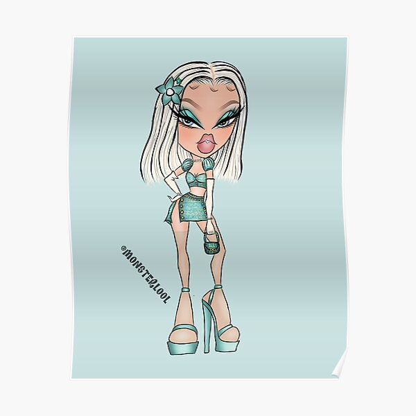 Bratz Cloe Drawing By Monsterlool Poster By Monsterlool Redbubble