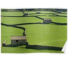 Gunnerside Barns - The Yorkshire Dales Poster