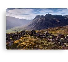 The Langdale Pikes from Side Pike Canvas Print