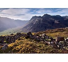 The Langdale Pikes from Side Pike Photographic Print