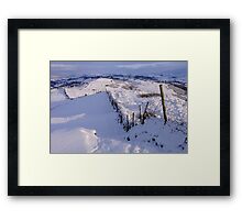 Winter on The Helm Framed Print