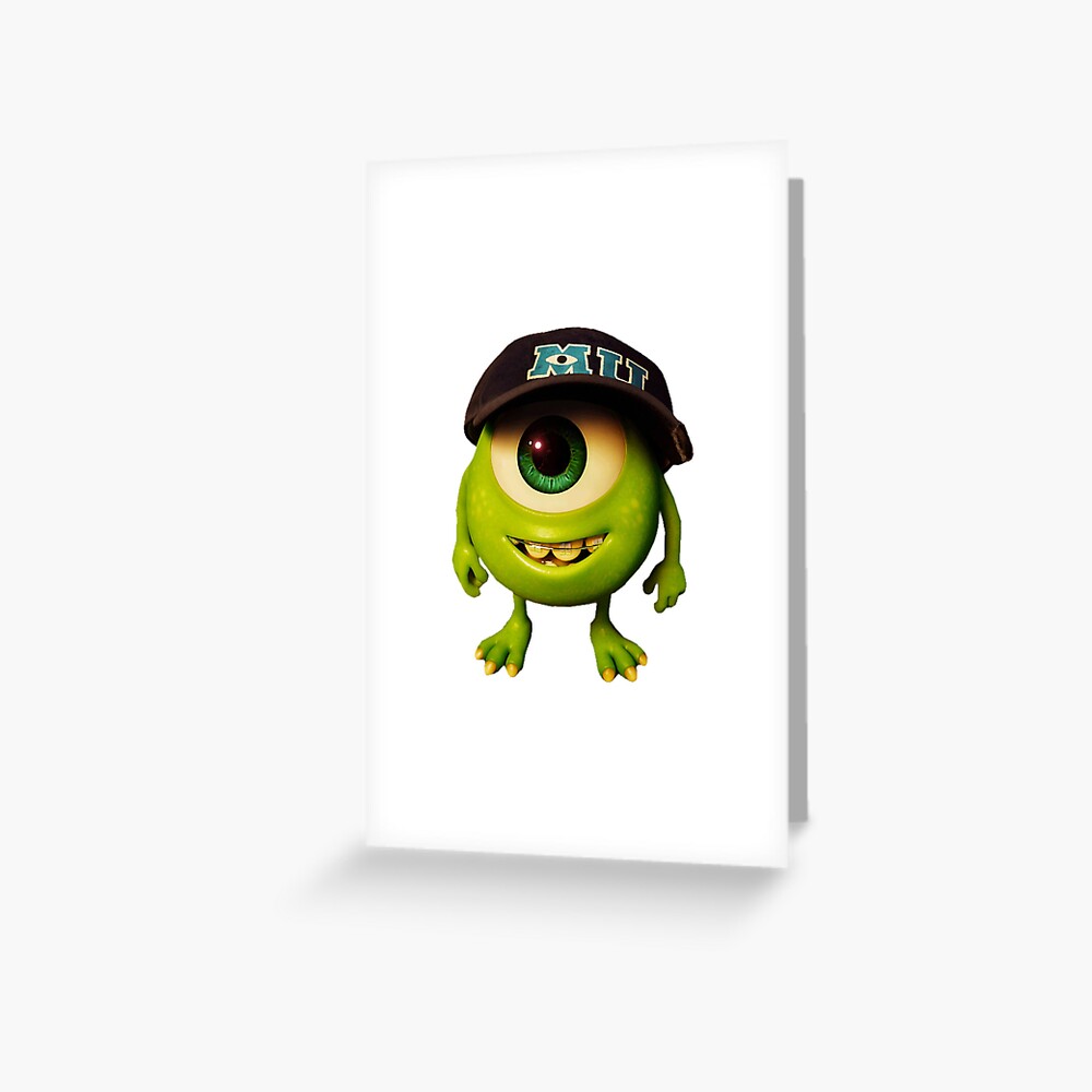 Mike Wazowski Greeting Card By Amemestore Redbubble