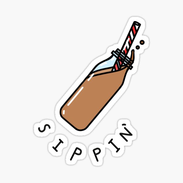 Sippin Sticker For Sale By Flexla Redbubble