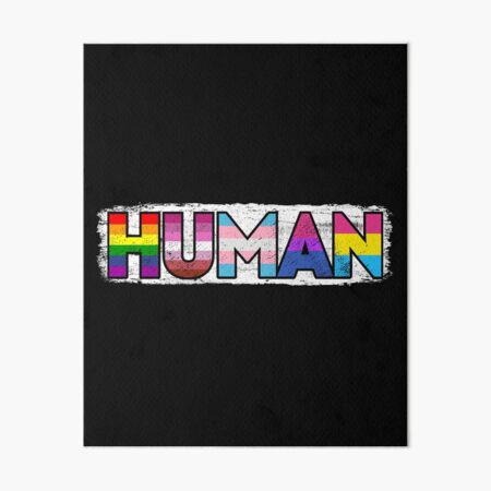 Human Flag Lgbt Gay Pride Month Support Trans Bi Lesbian Love Equality