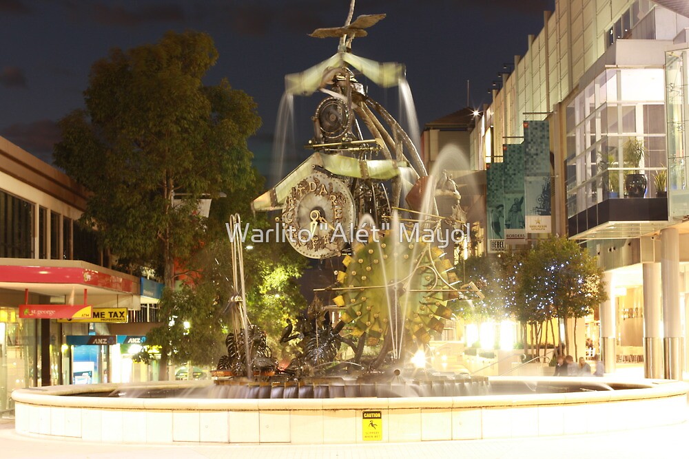 "Hornsby Water Clock Fountain" by Warlito "Alét" Mayol Redbubble