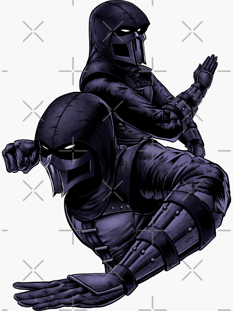 Noob Saibot Sticker By Simplet S Redbubble