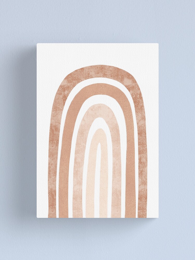 Neutral Boho Rainbow Canvas Print For Sale By Miss Belle Redbubble