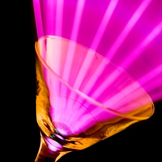 martini glass. Pink Martini Glass by Lisa