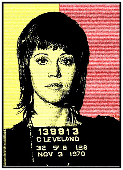 jane fonda mugshot. JANE FONDA-MUGSHOT by OTIS