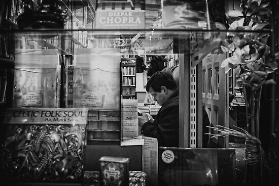 Street Photography: Street Candid - Bibliophool by James D Umbra Street Photography: Street Candid - Bibliophool by James D Umbra