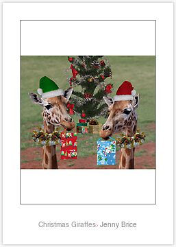 Pictures Of Giraffes To Print. Print: Christmas Giraffes