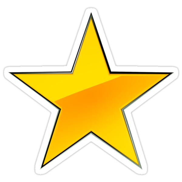 gold star sticker. Sticker: Gold Star zoom in