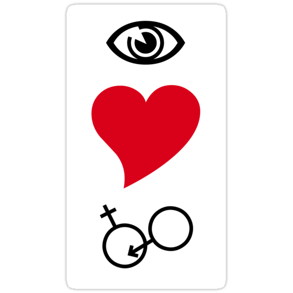 sex funny. Sticker: Eye Love Sex, Funny