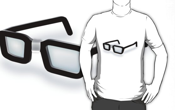geeky glasses plastic Guy
