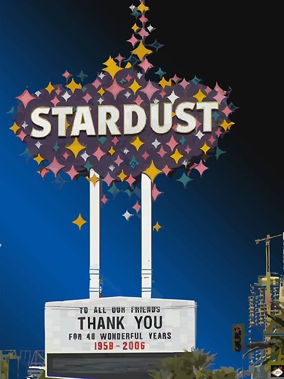 las vegas sign vector. Stardust Las Vegas Vector