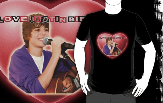 i love justin bieber t shirts. I love Justin Bieber by