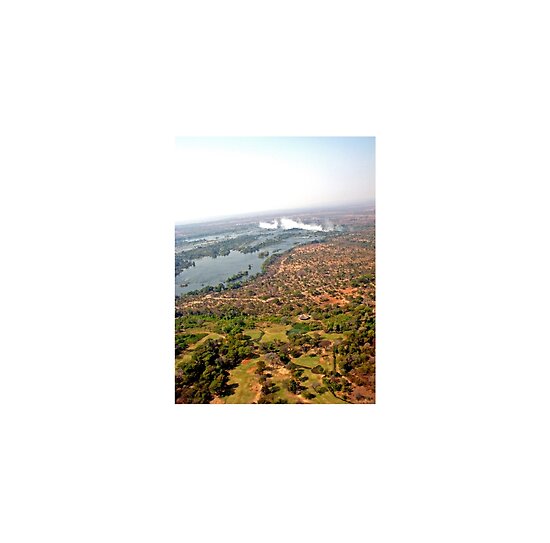 victoria falls africa. Aerial of Victoria Falls,