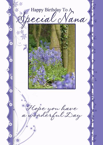 Happy Birthday Nana Card. Birthday Card For Nana With