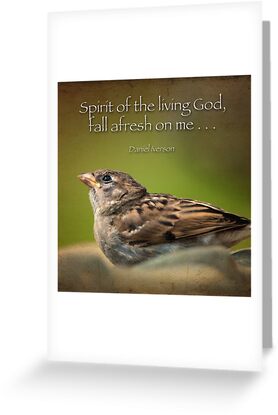 spirit of the living god fall afresh on me