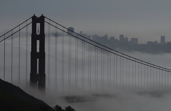 the golden gate bridge fog. Golden Gate Bridge in the Fog