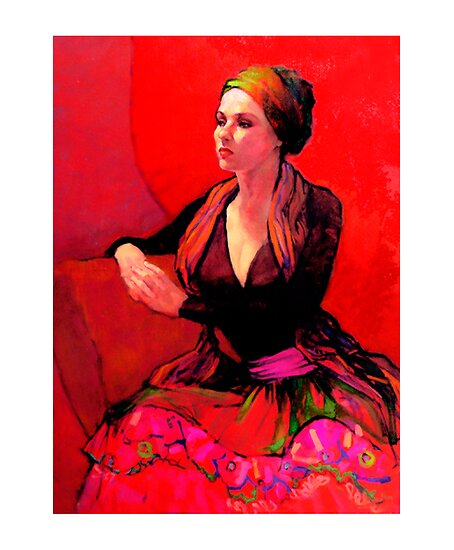 Oil Paintings: The Gypsy Skirt by Roz McQuillan