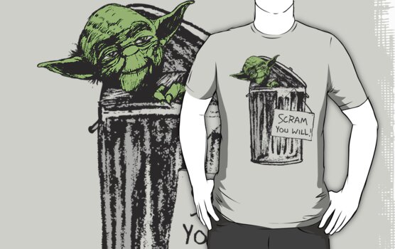 Black And White Yoda. Yoda the Grouch by AJ Paglia