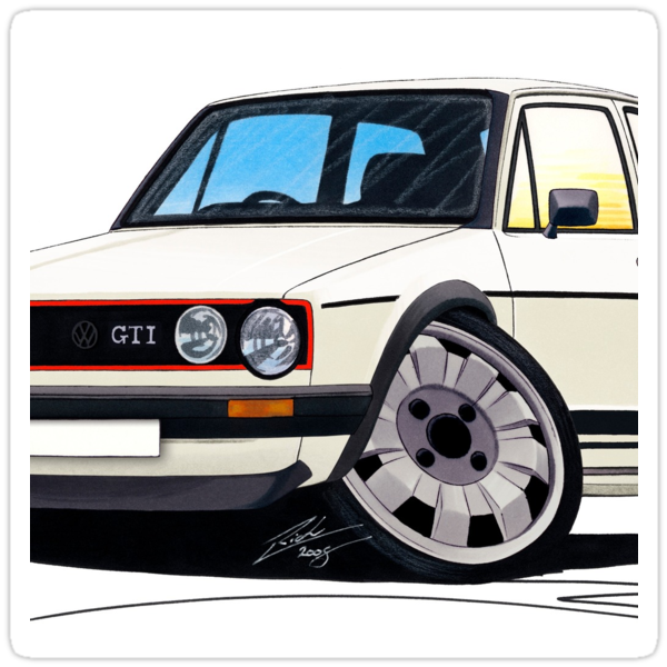 volkswagen golf gti mk1 for sale. Sticker: VW Golf (Mk1) GTi