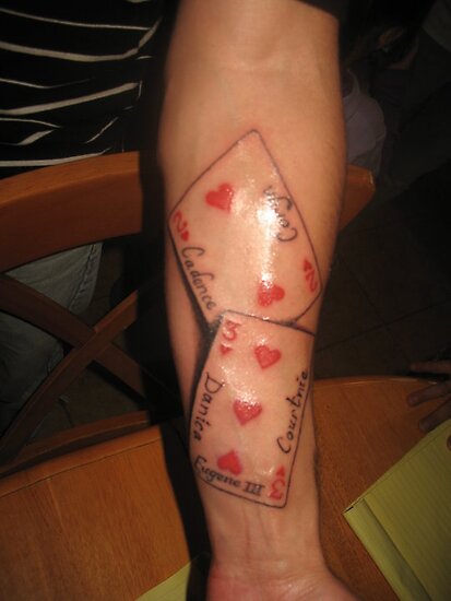 cards tattoo. Playing Cards Tattoo by Gary