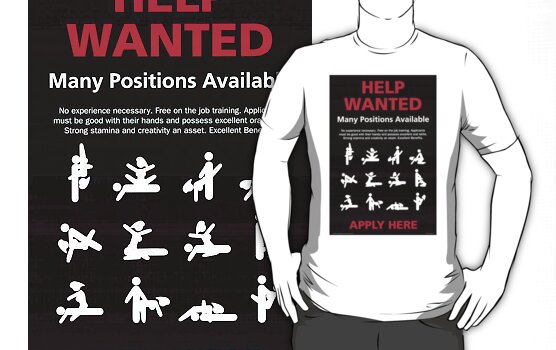 funny sex positions. HELP WANTED SEX POSITIONS