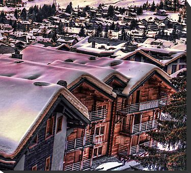 The Lights Bounce Brightly in Verbier HDR 